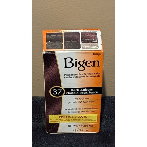 Bigen Permanent Powder Hair Color 37 Dark Auburn No Ammonia 0.21 Oz - Picture 1 of 1